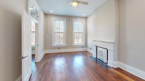 Floor plan for 1 bed, 1 bath, 622 sqft